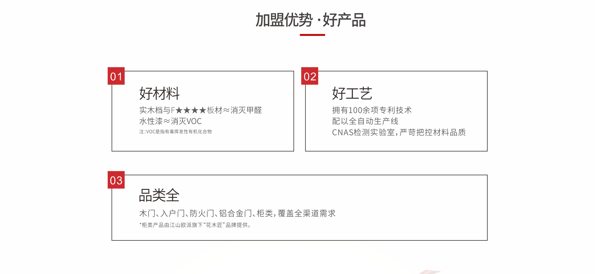 欧派工程代理商加盟、欧派木门工程代理商招商优势、欧派加盟木门产品丰富